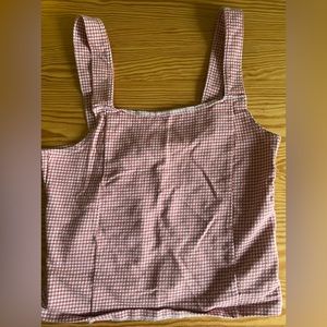 Checkered White and red tanktop from American Eagle
